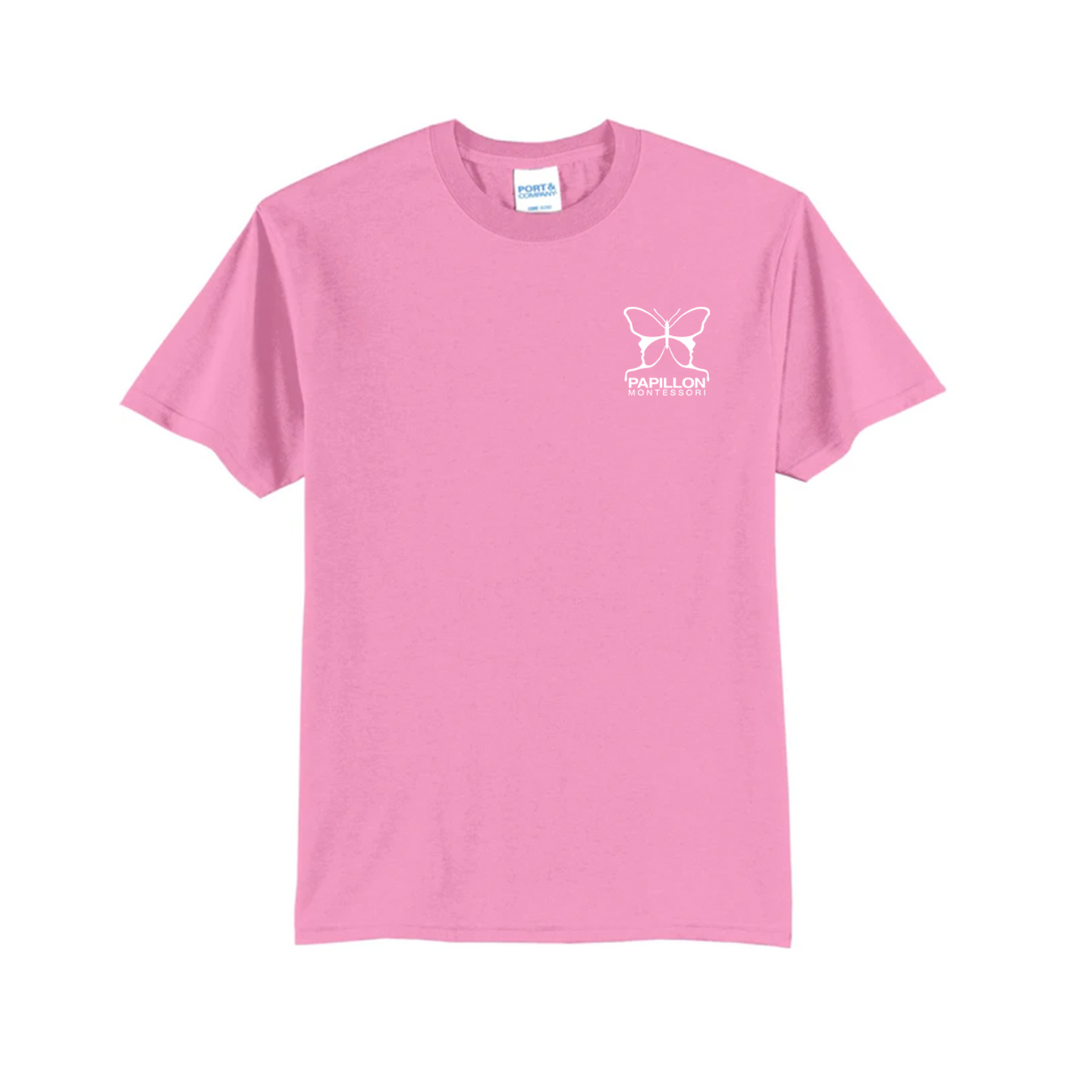 CREW NECK T-SHIRT (PINK) - UPPER ELEMENTARY / MIDDLE